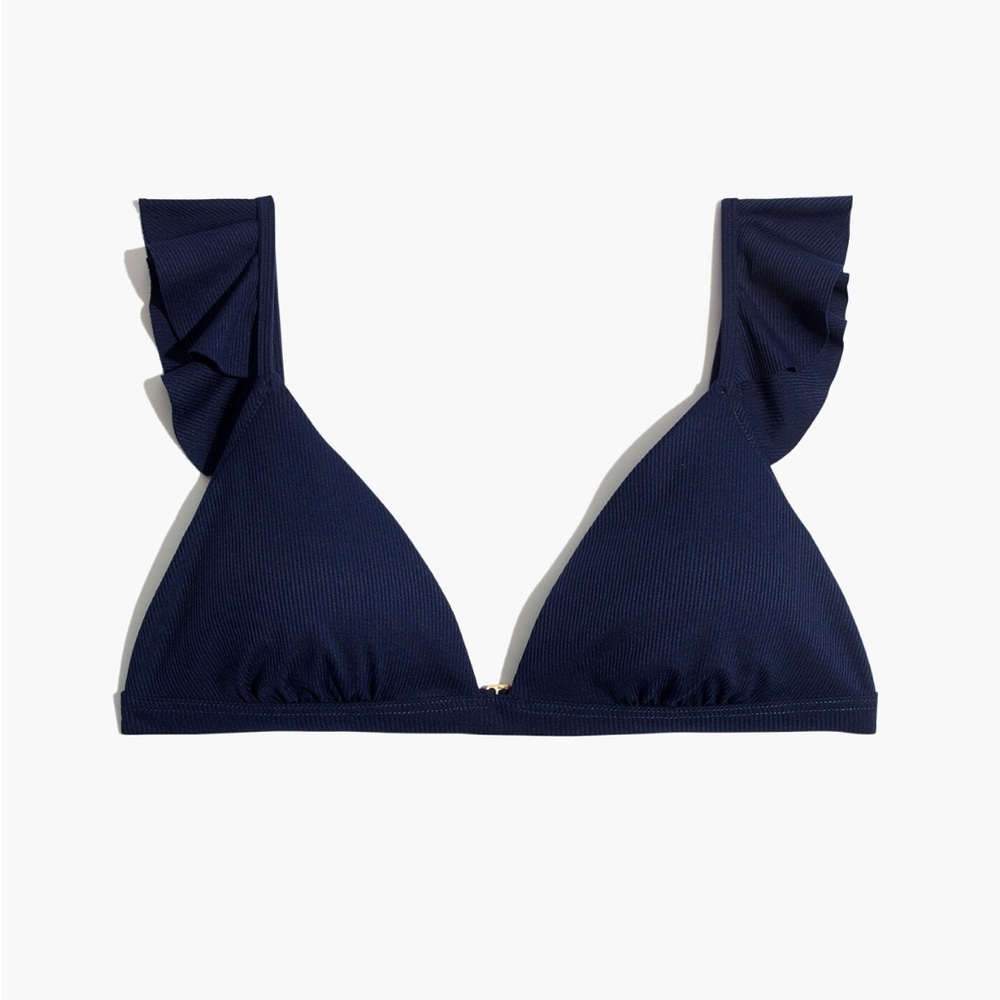 Madewell Second Wave Ribbed Bikini Top
